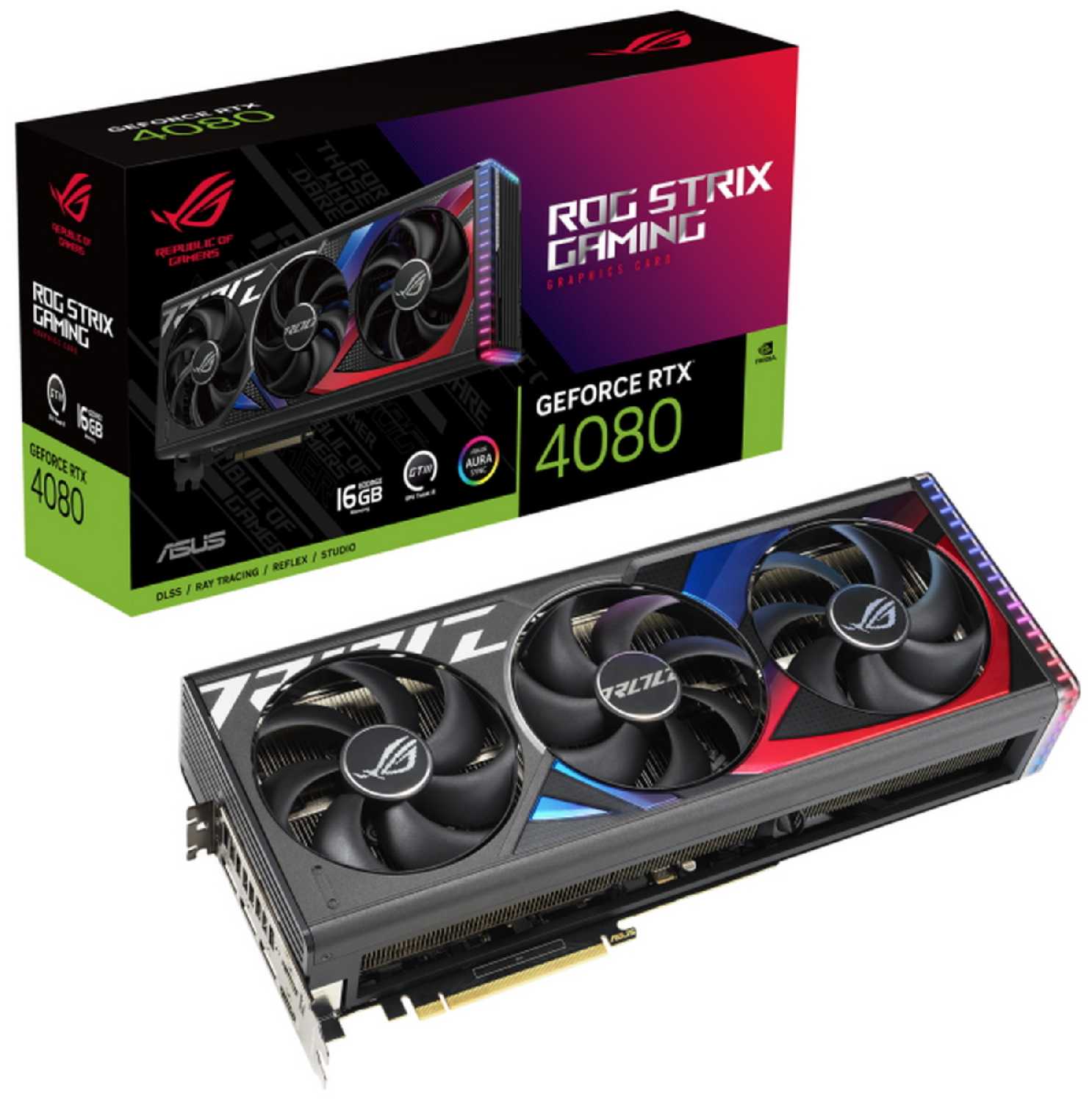 Видеокарта ASUS ROG STRIX GeForce RTX 4080 16G GAMING (90YV0IC1-M0NA00) фотография 5