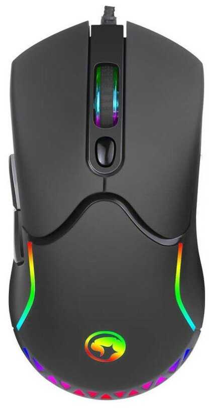 Мышь игровая проводная MARVO M359, 7 кн, 800-4000dpi, USB, чёрный