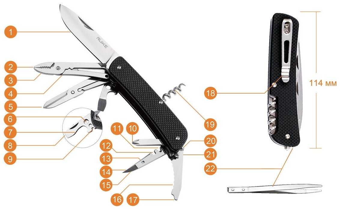 Многофункциональный нож RUIKE L41 фотография 3