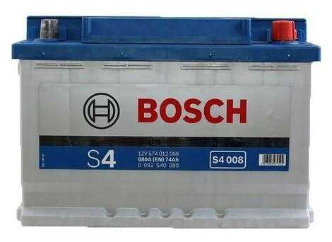Автомобильный аккумулятор Bosch S4 008 (0 092 S40 080) 278x175x190 фотография 2