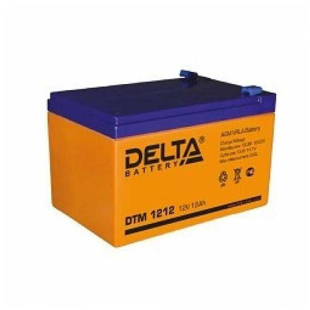 Аккумуляторная батарея DELTA Battery DTM 1212 12В фотография 5