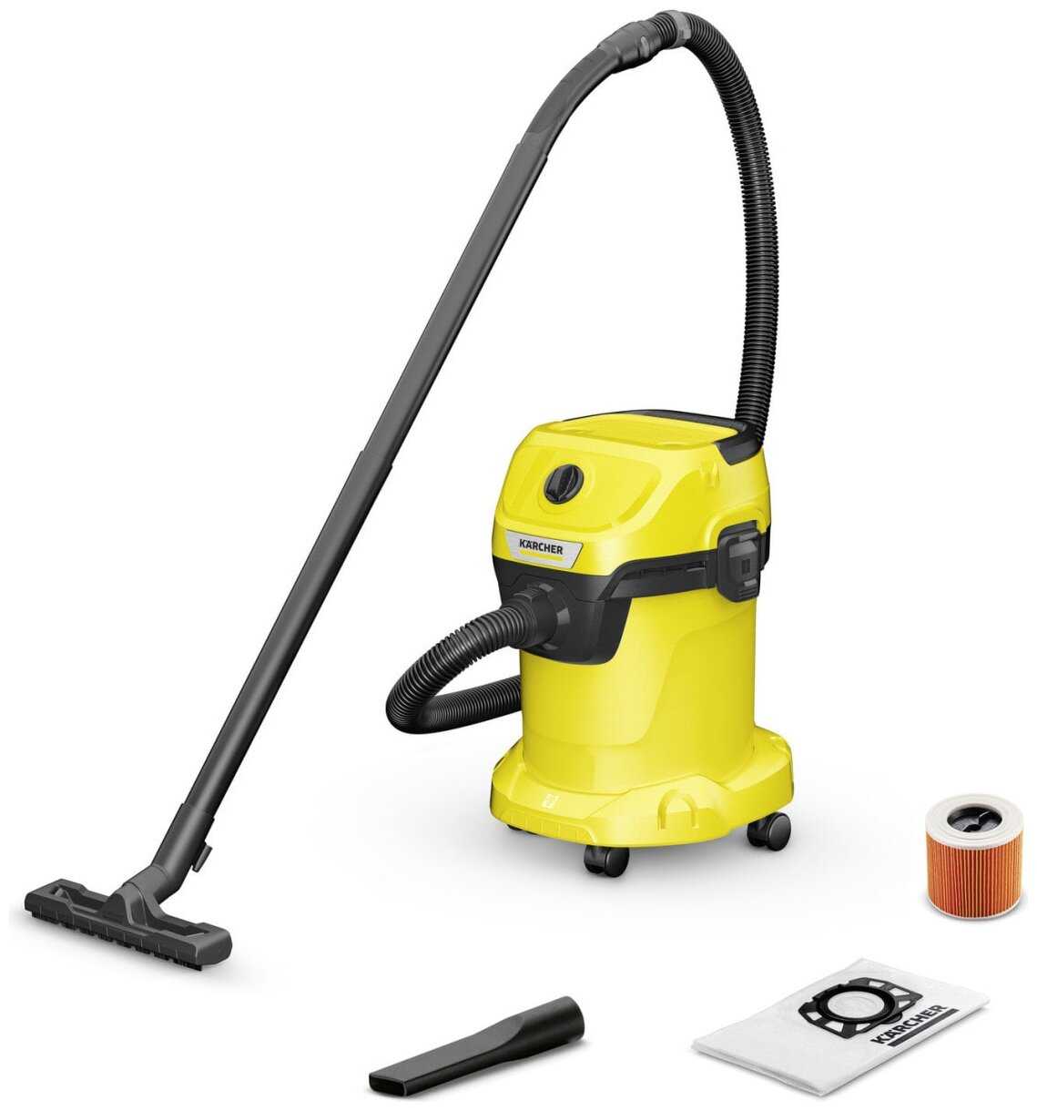 Профессиональный пылесос KARCHER WD 3 V-17/4/20, 1000 Вт