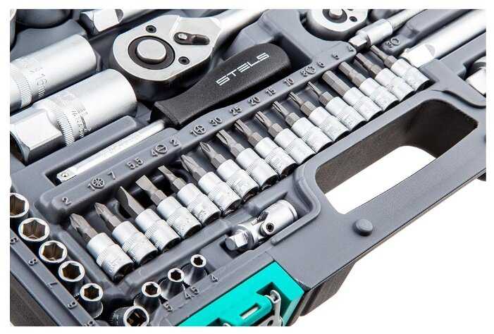 Набор автомобильных инструментов Stels 14105 (82 предм.) фотография 3