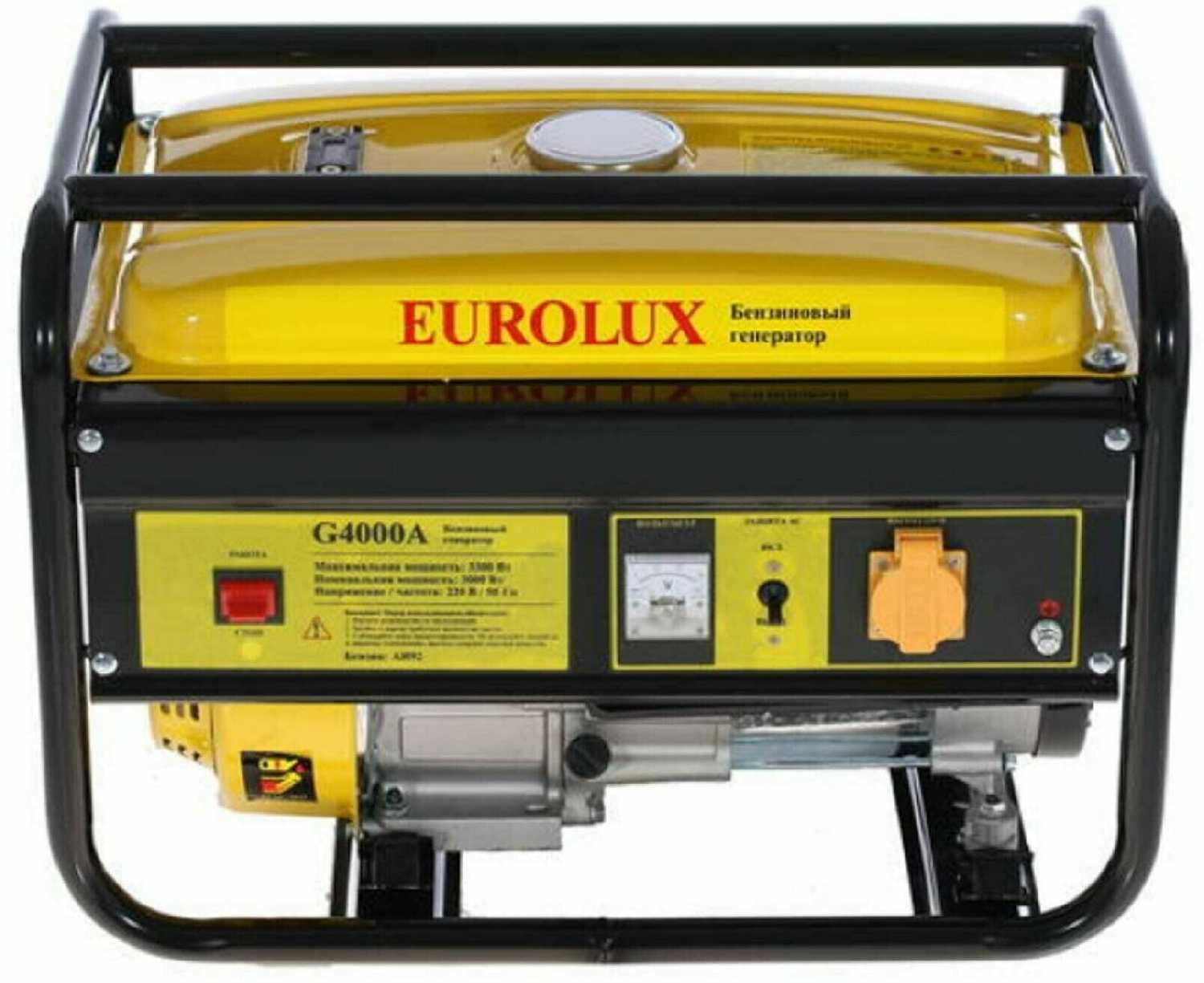 Бензиновый генератор Eurolux G4000A фотография 7