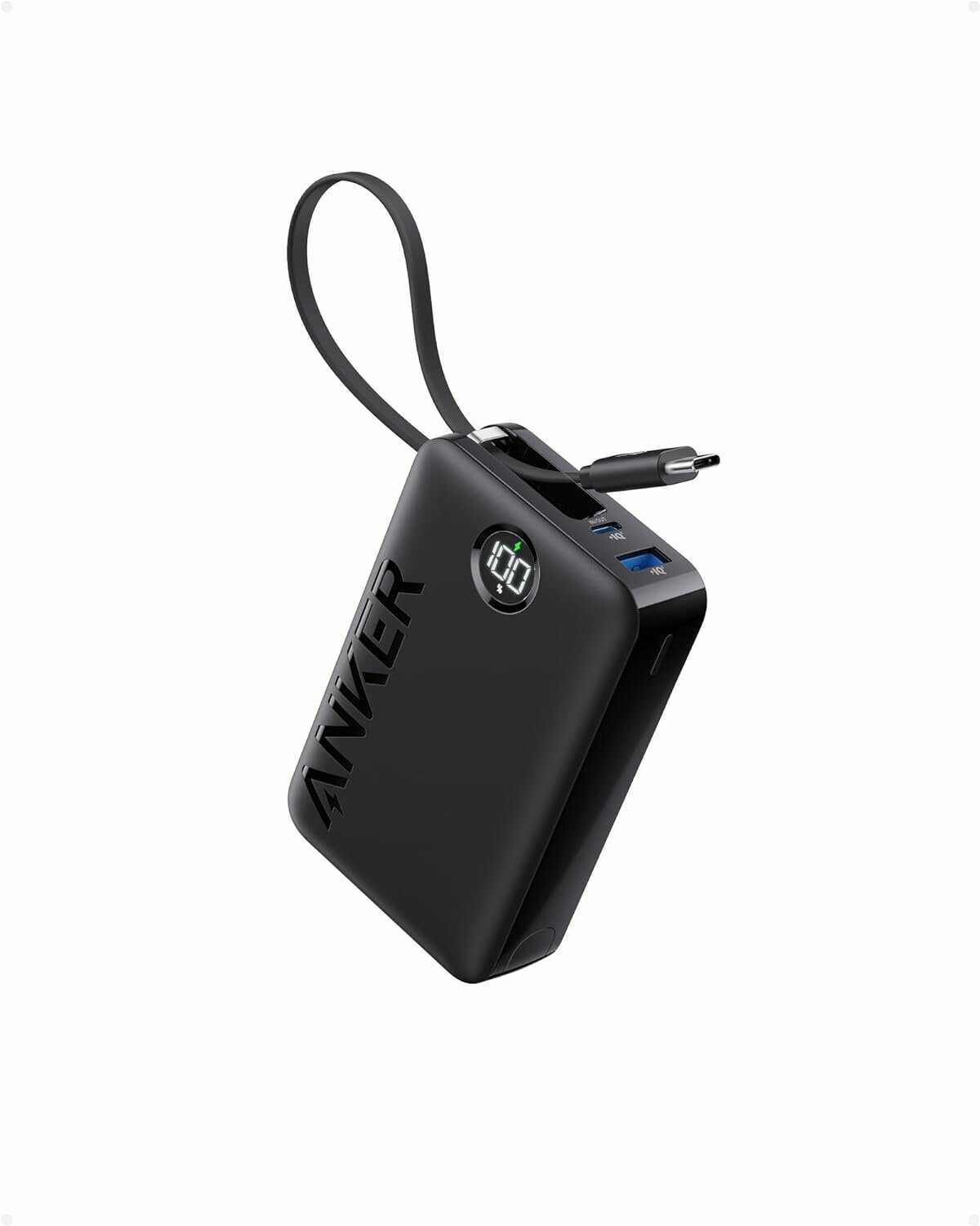 Внешний аккумулятор Anker 335 Power Bank Built-in USB-C Cable (20000mAh 22.5W) фотография 9