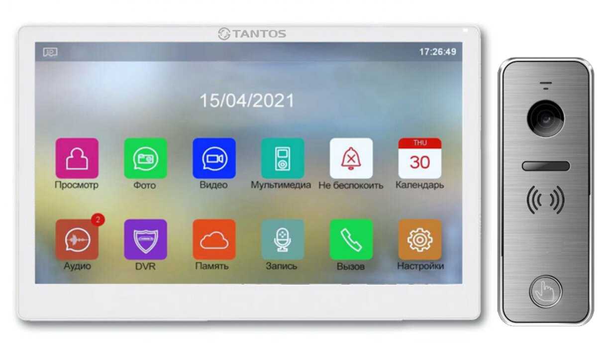 Комплект видеодомофонов TANTOS Neo HD (IPS-экран 7”) фотография 1