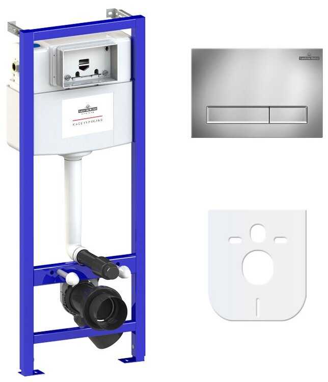 Комплект инсталляции для подвесного унитаза 4 в 1 Lavinia Boho Relfix 38010010 (rectangular) фотография 10