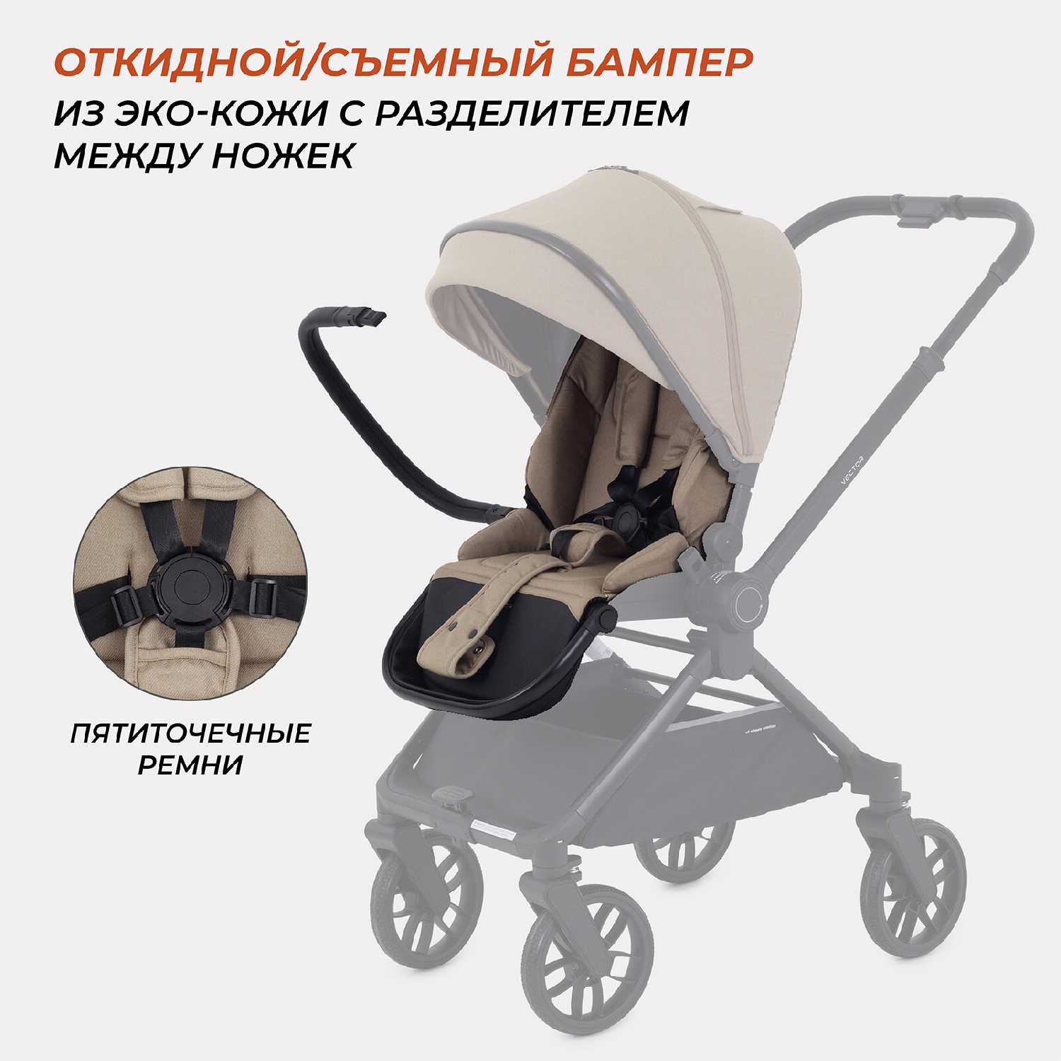Коляска детская Rant Vector 2 в 1 фотография 8