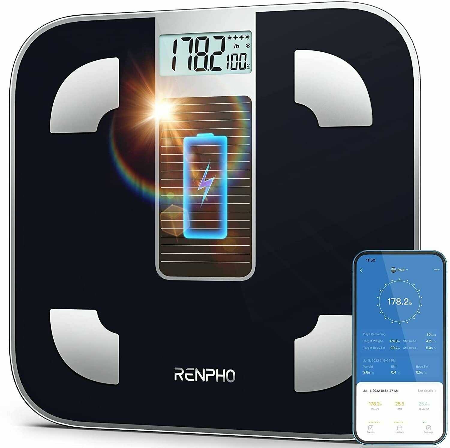 Весы напольные электронные RENPHO Elis Solar Smart Body Scale (R-A012) фотография 7