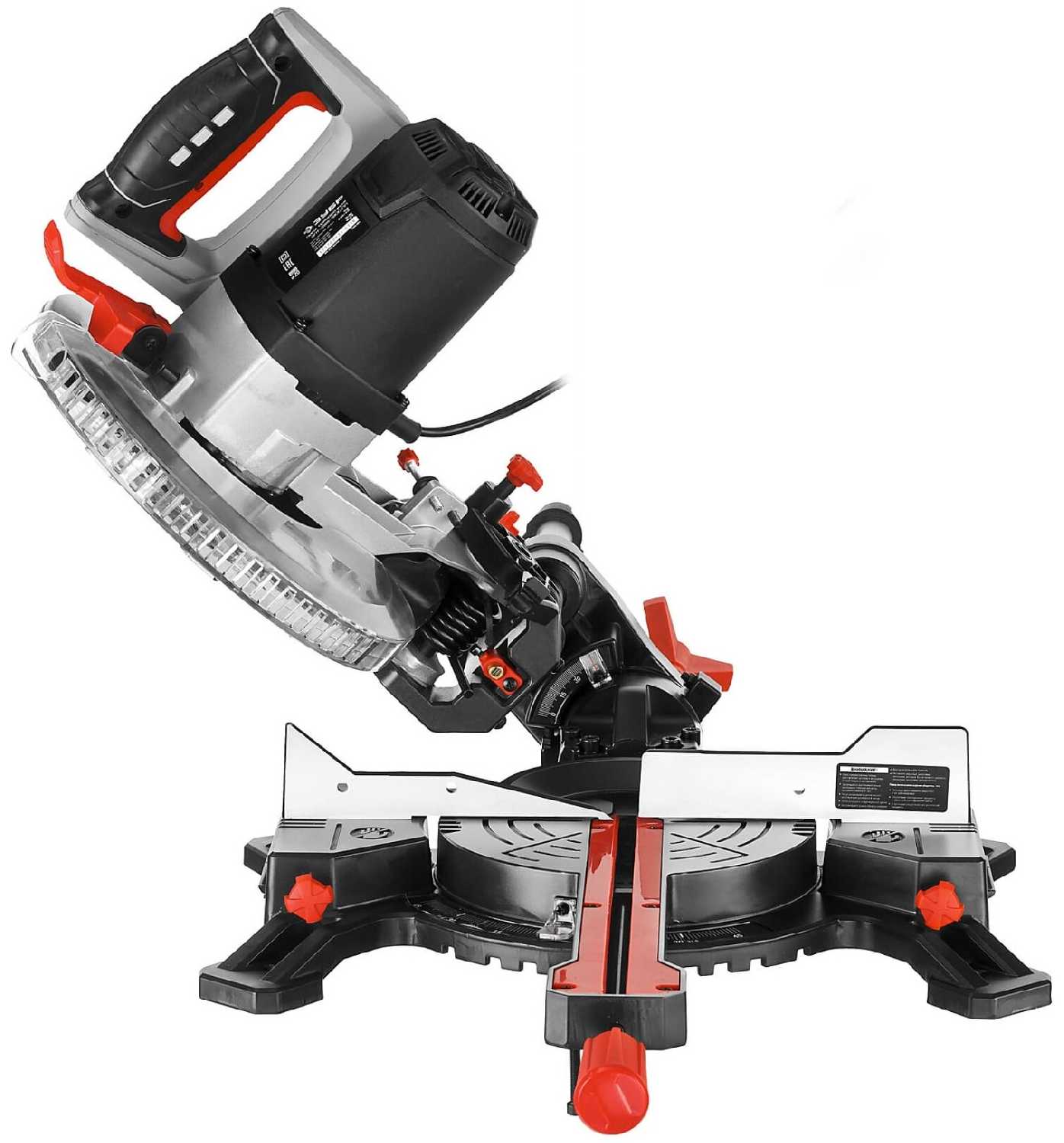 Торцовочная сетевая пила ЗУБР Торцовочная пила с протяжкой ЗПТ-255-1800 фотография 5