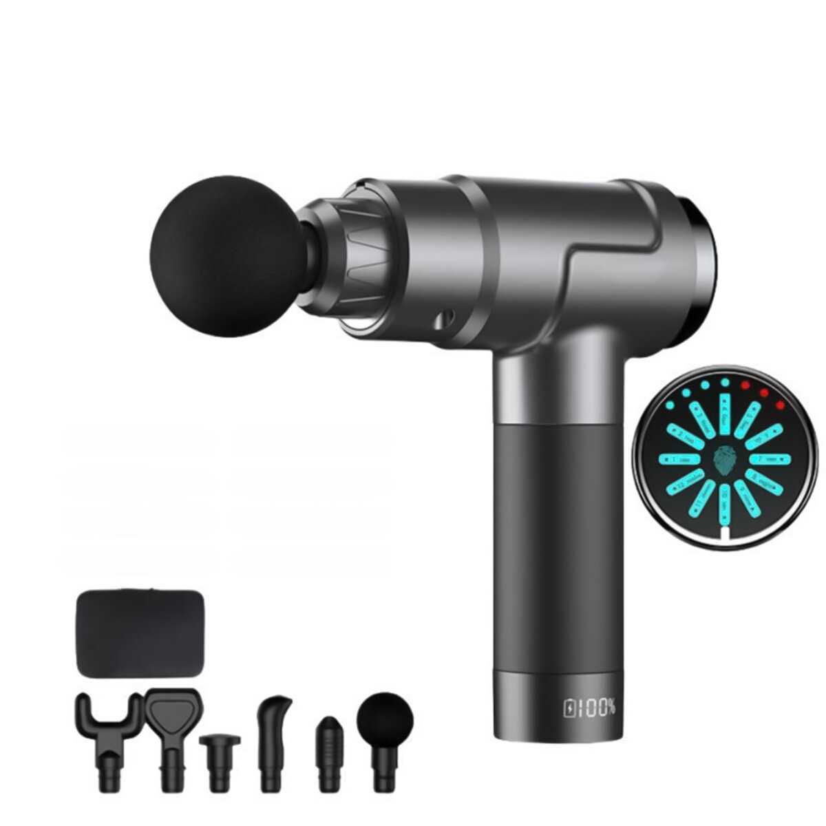 Перкуссионный массажер для тела электрический SBX Massage Gun MZ-MG09 фотография 19