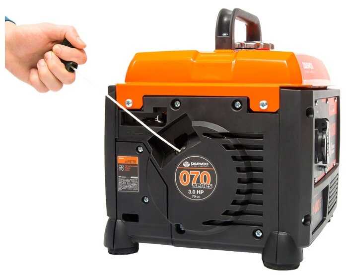 Бензиновый генератор Daewoo Power Products GDA 1500I, (1400 Вт) фотография 4