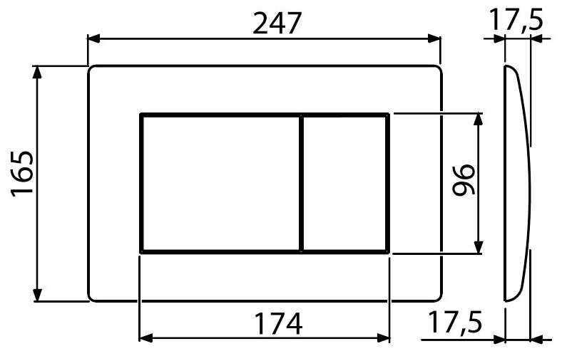 Кнопка смыва Alcadrain M270 фотография 1