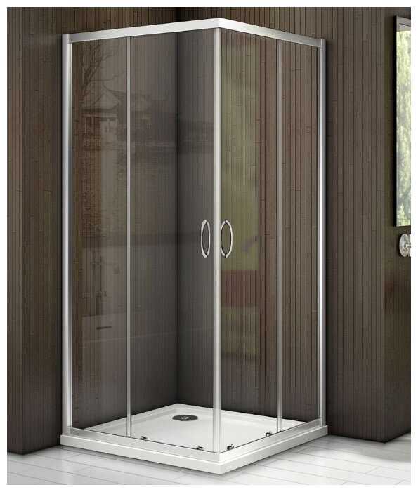 Душевой уголок GoodDoor Latte CR-100 низкий поддон 100см*100см фотография 2