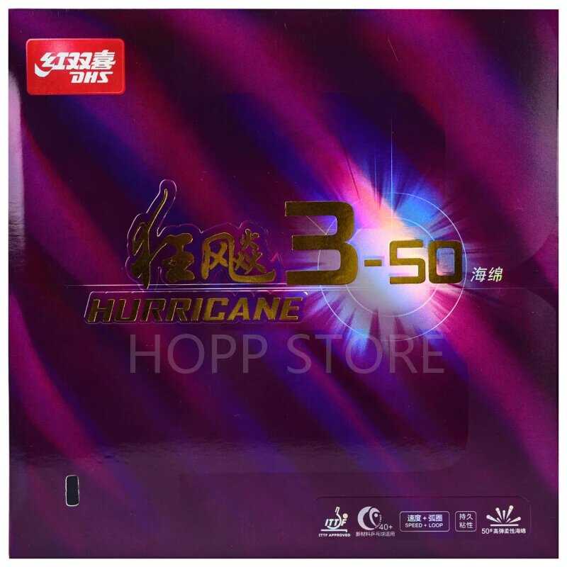 Резиновая накладка для настольного тенниса DHS Hurricane 3-50 / SKYLINE 3-60 (контроль/петля) фотография 2