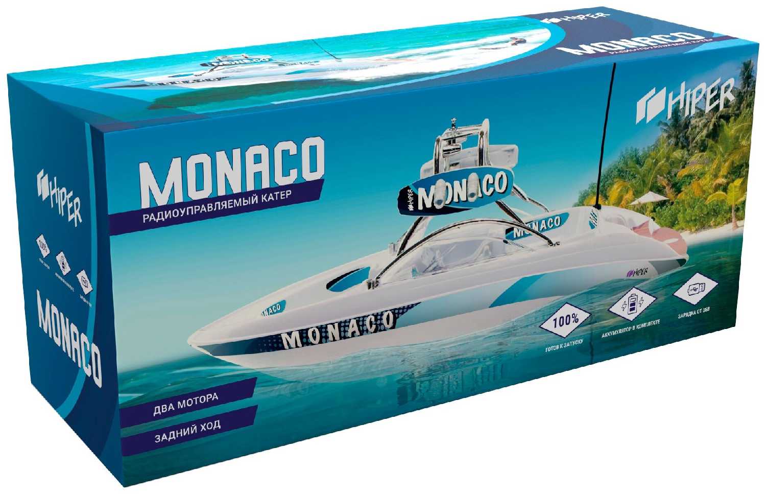 Катер HIPER Monaco HBT-0032, 1:32, 39 см фотография 7