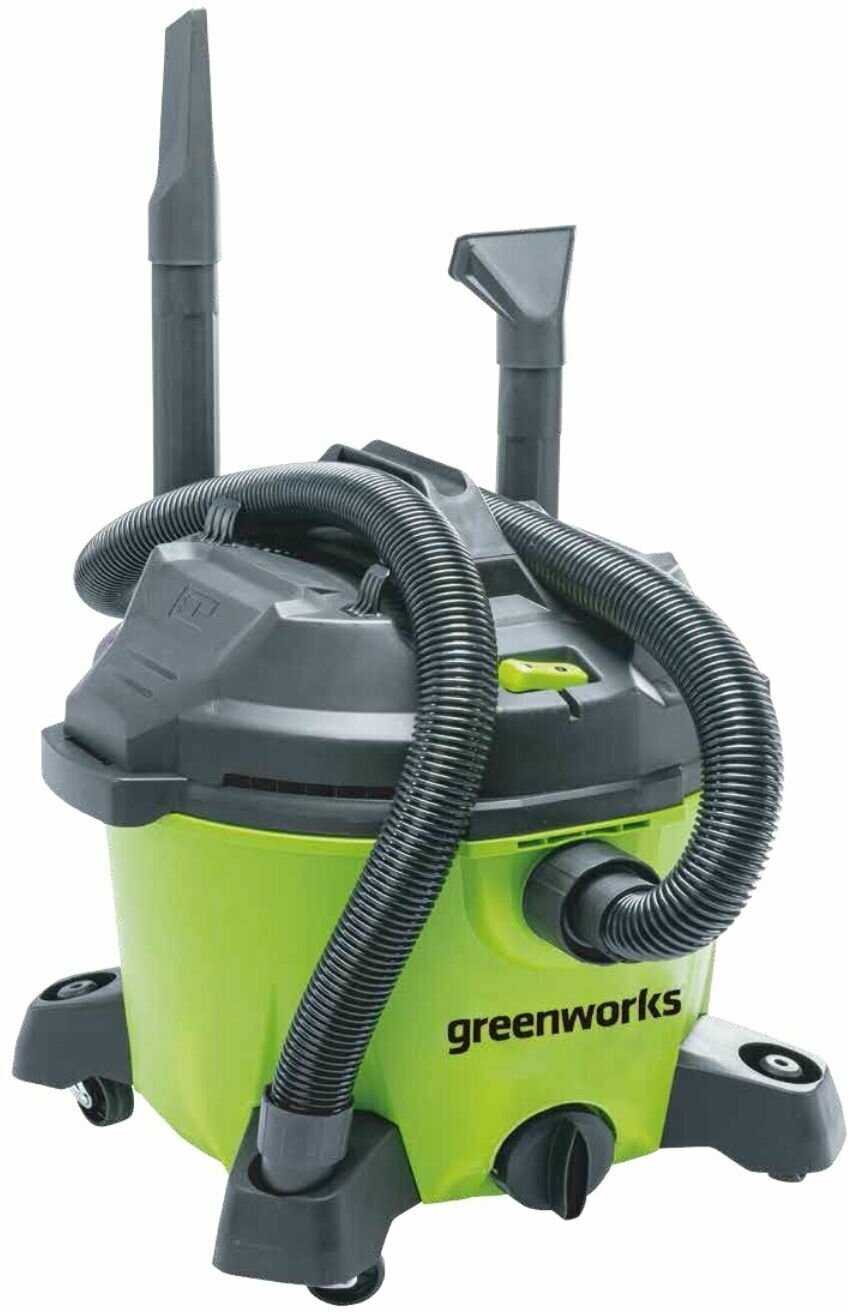 Строительный пылесос Greenworks G120WDV фотография 2