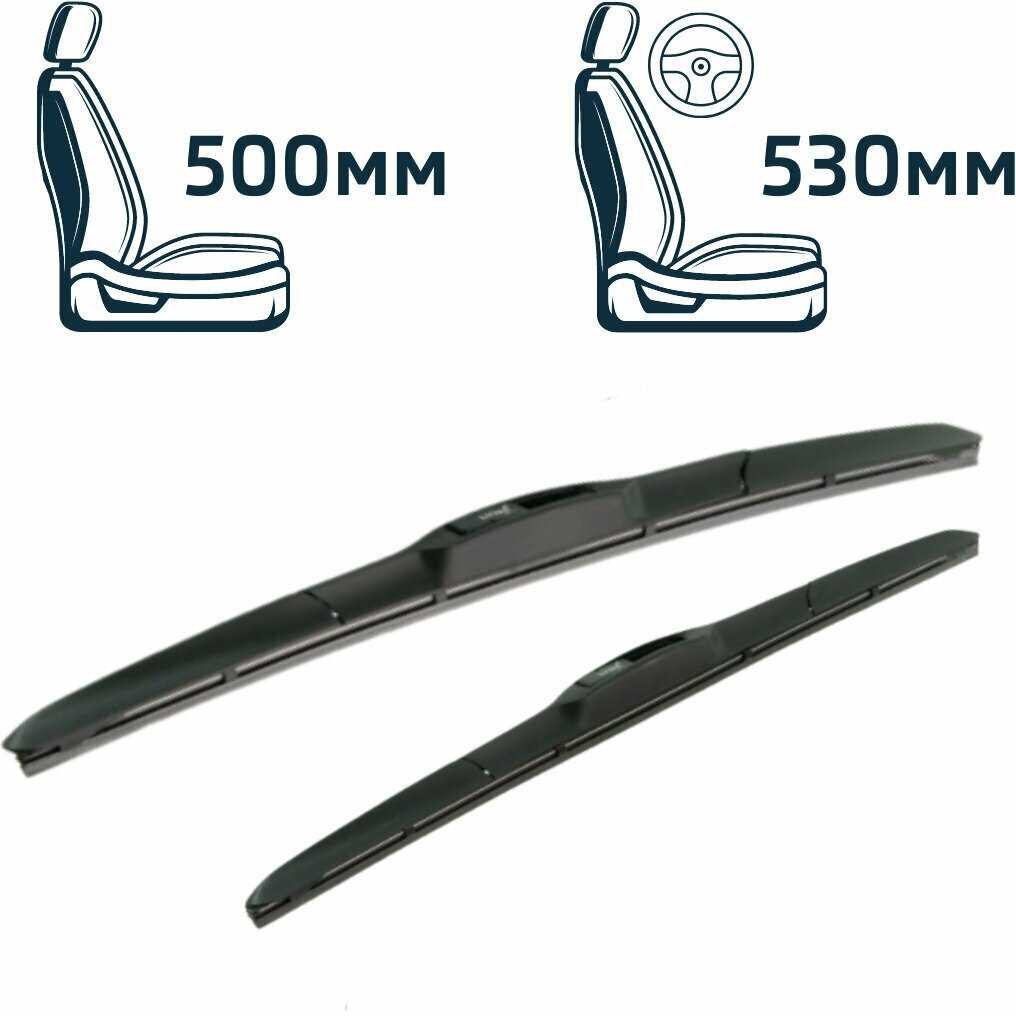 Дворники Honda CR-V (2) RD (LYNXauto 530мм-500мм) фотография 3