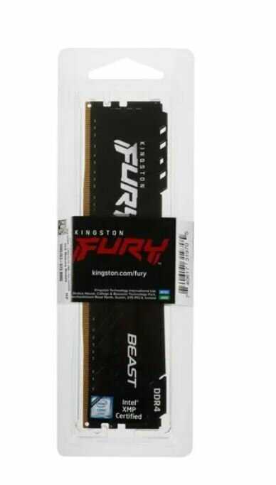 Оперативная память Kingston FURY Beast 8 ГБ DDR4 DIMM CL19 (KF437C19BB/8) фотография 14