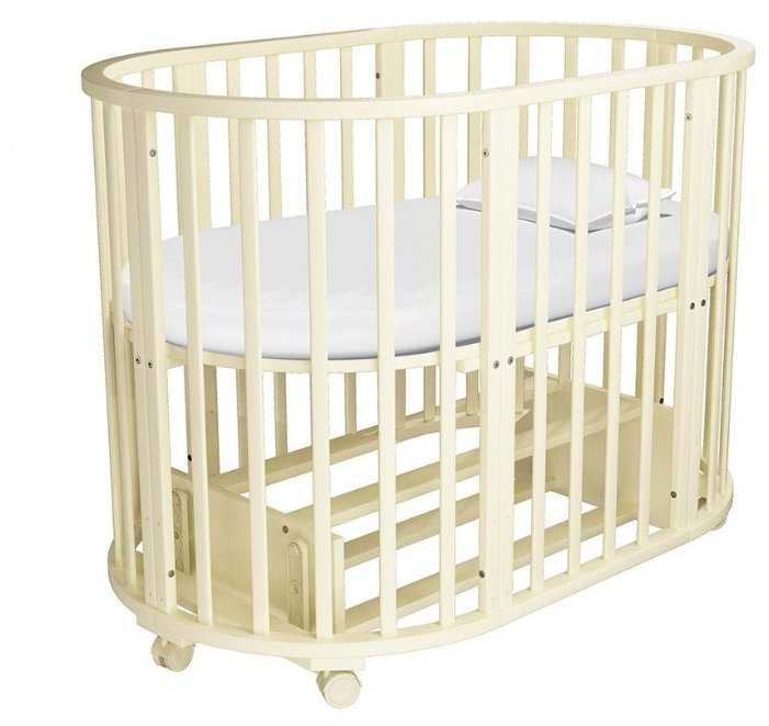 Кроватка Forest kids Lavatera 6 в 1 с полкой, трансформер, поперечный маятник фотография 1