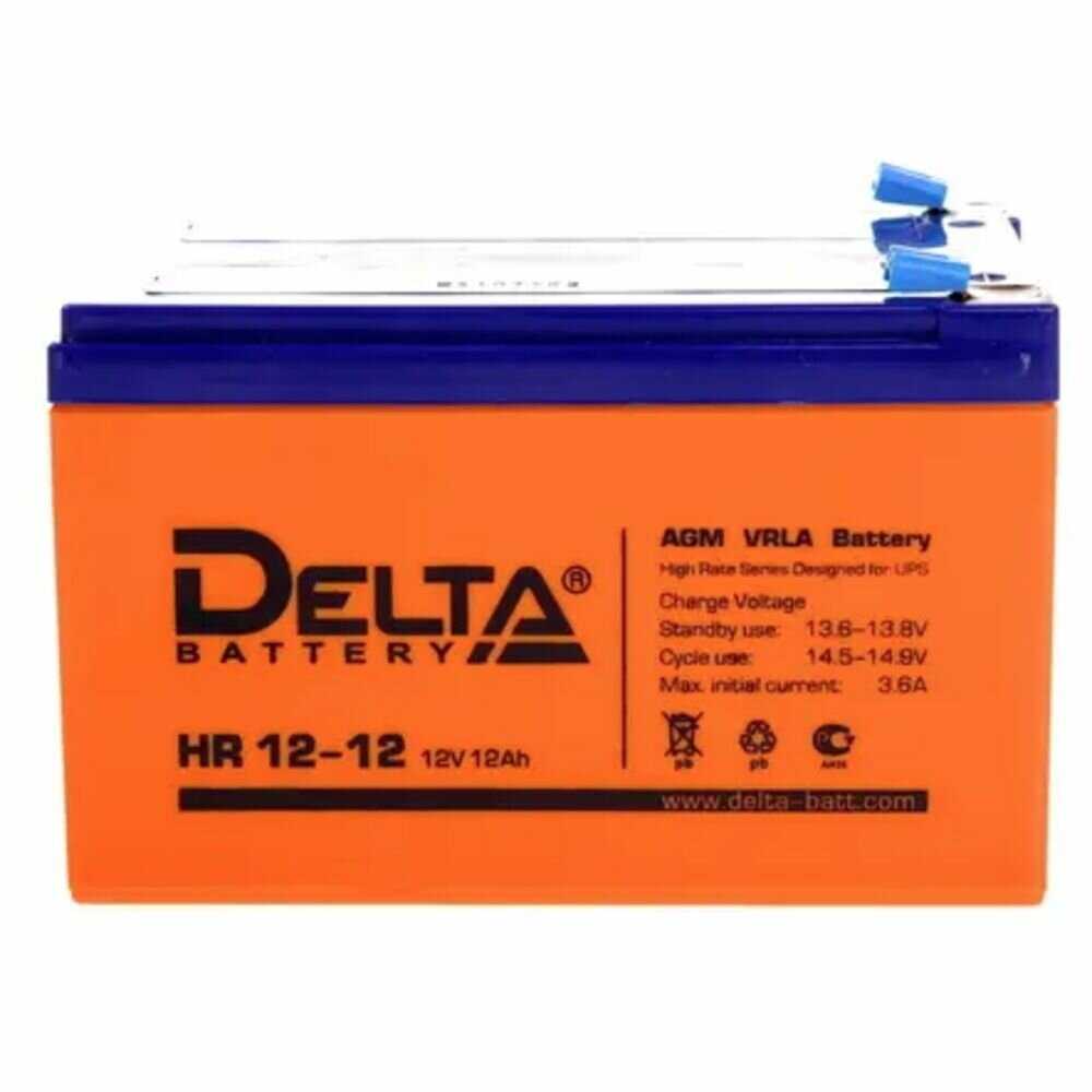 Аккумуляторная батарея DELTA Battery HR 12-12 (12В) фотография 5