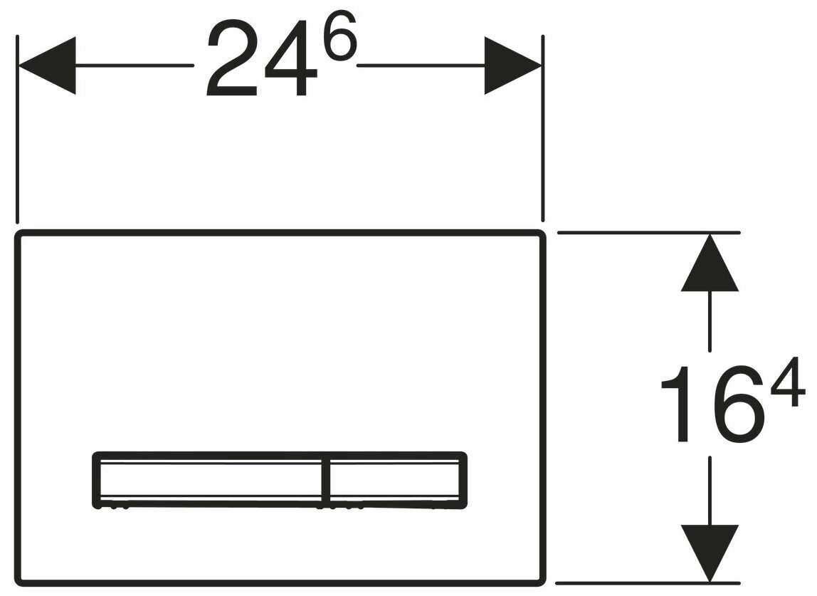Клавиша смыва Geberit Sigma50 хром 115.788. GH.2 фотография 1