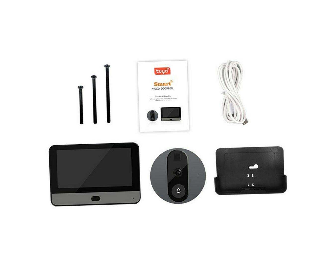 Дверной глазок Tuya HD видеоглазок для входной двери (DW1-Tuya) фотография 1