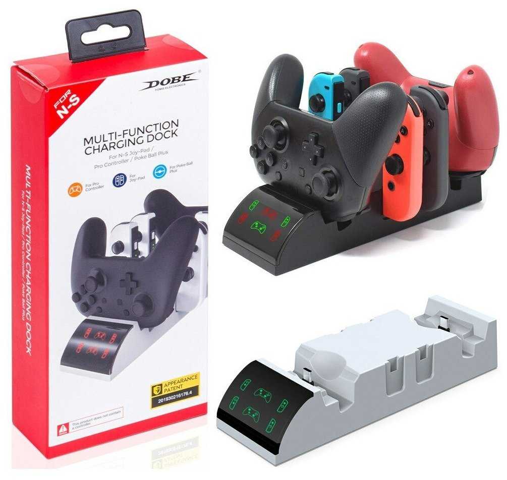 Многофункциональная зарядная станция 6 в 1 DOBE для Nintendo Switch и Pro Controller (TNS-19035) фотография 12