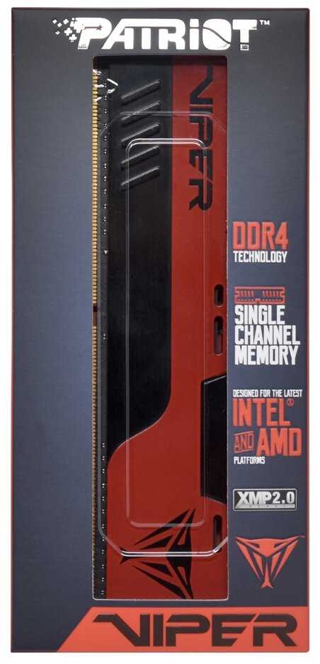 Оперативная память Patriot Memory VIPER ELITE II 4 ГБ DDR4 DIMM CL11 (PVE244G266C6) фотография 8
