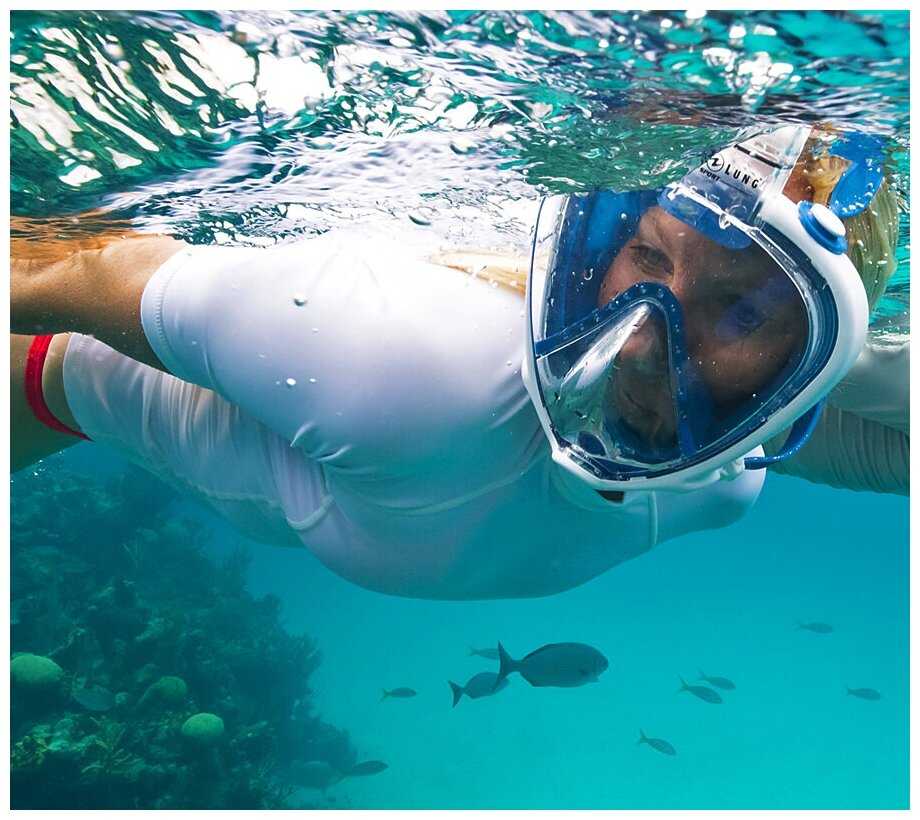 Полнолицевая маска для сноркелинга Aqualung Sport Smart Snorkel размер S фотография 6