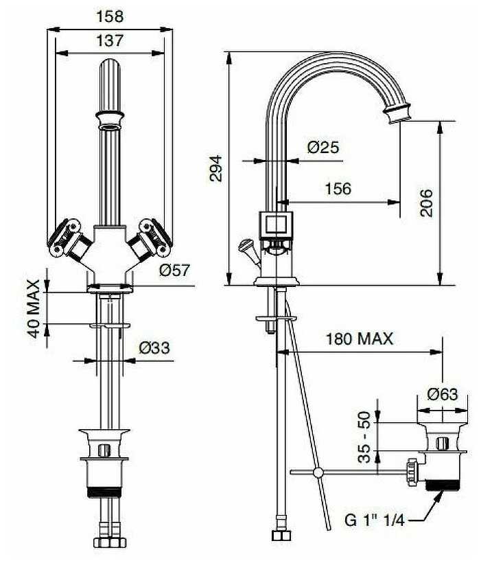 Смеситель Cezares Olimp LS2-02-M фотография 7