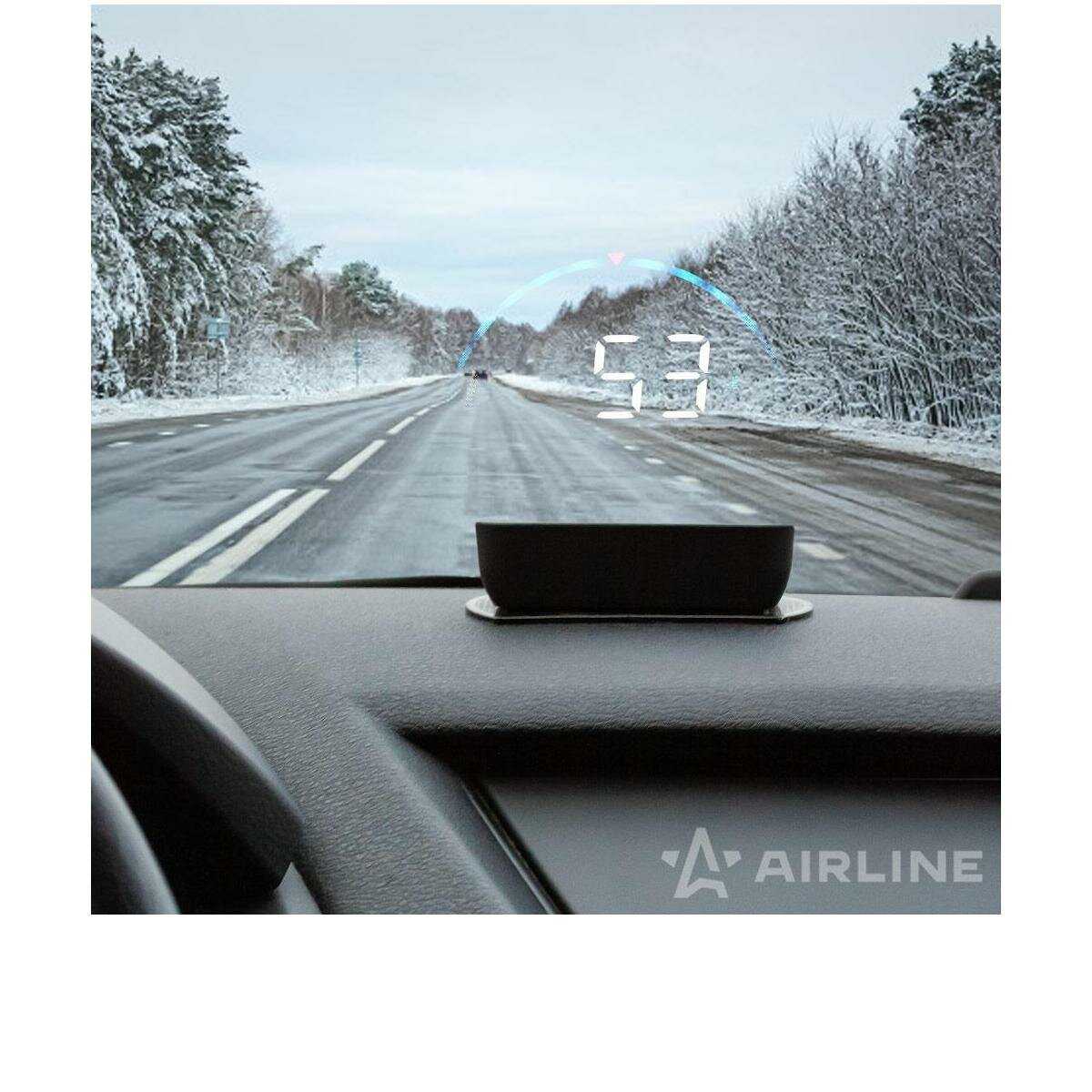 Дисплей проекционный HUD AIRLINE Проектор скорости на лобовое стекло (ALAA003) фотография 11