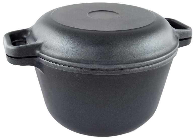 Казан НЕВА МЕТАЛЛ ПОСУДА Литой с крышкой-сковородой