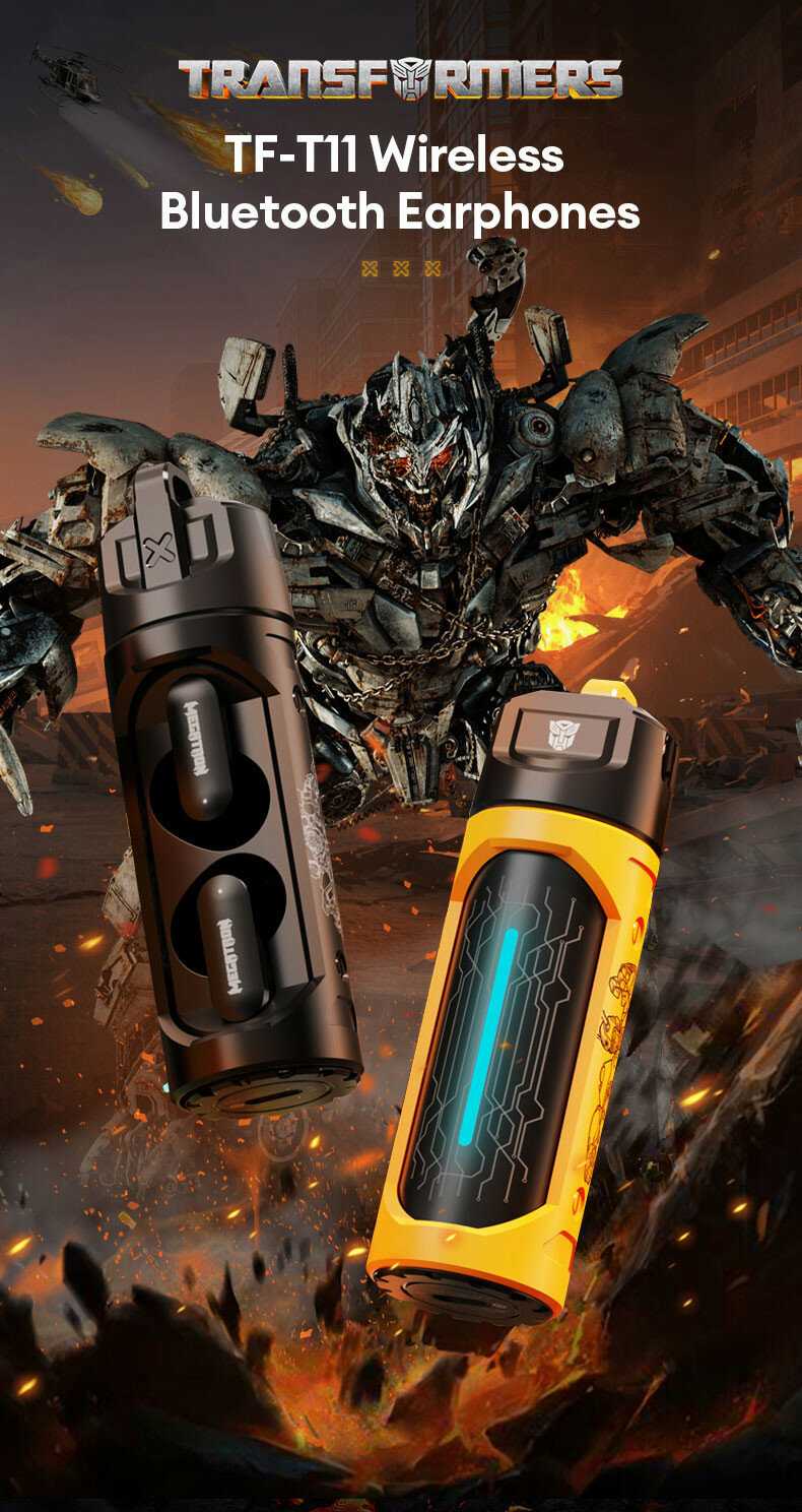 Беспроводные наушники Monster TF-T11 Bumblebee TWS Bluetooth 5.4 (TF-T11) фотография 6