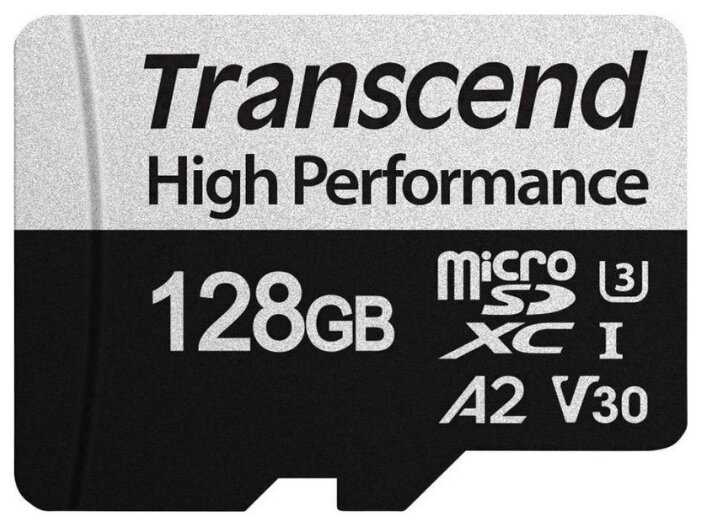 Карта памяти Transcend 330S microSDXC 128Gb UHS-I Cl10 + адаптер, TS128GUSD330S