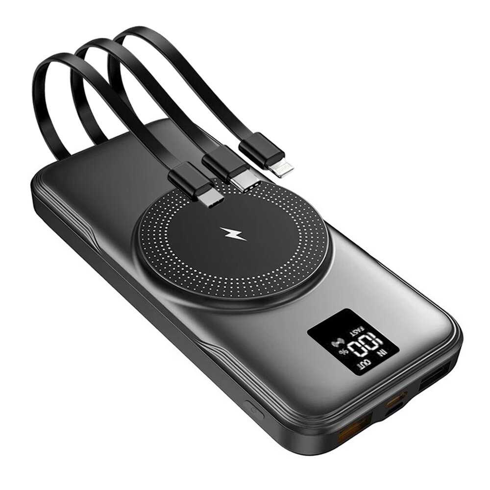 Цифровой дисплей Powerbank мощностью 15 Вт (10000 мАч) фотография 12