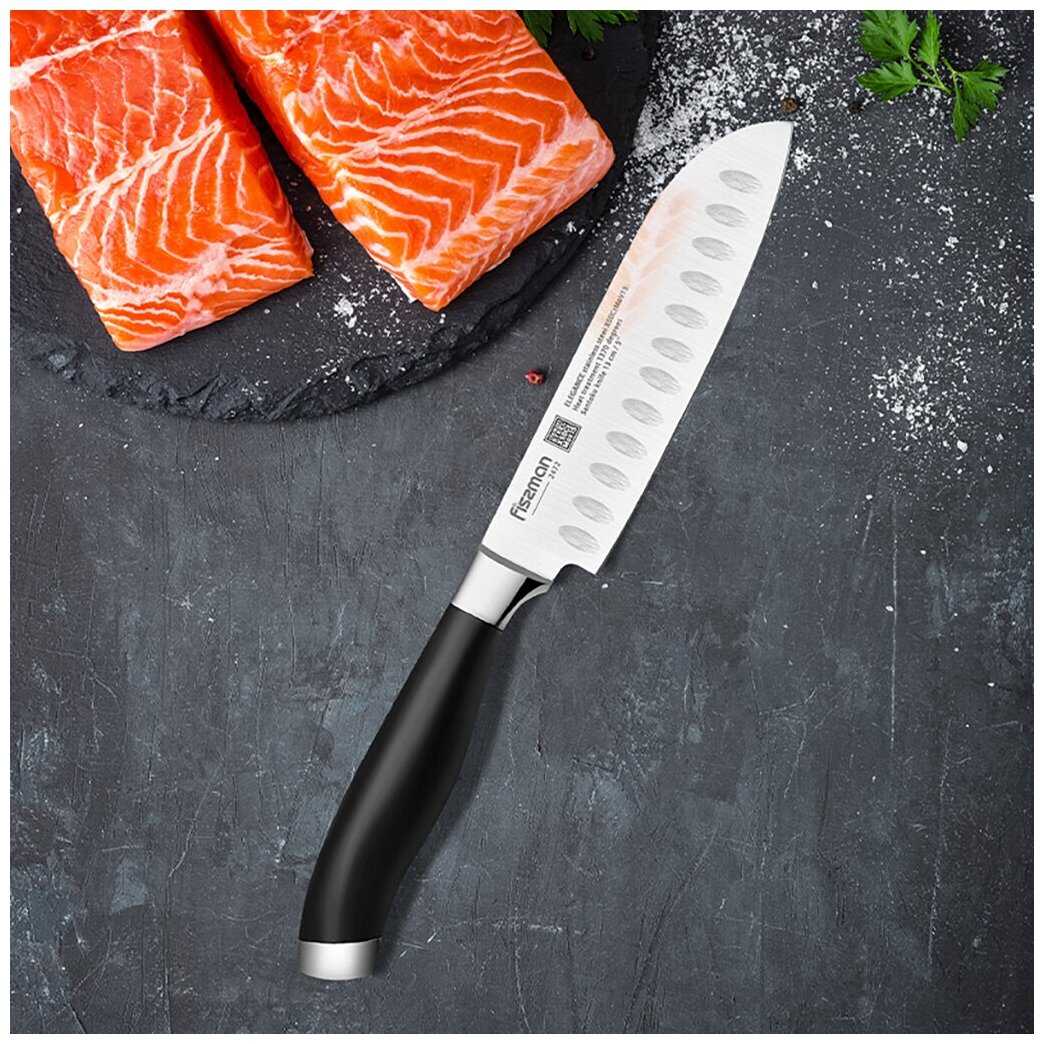 Нож кухонный Fissman Сантоку Elegance фотография 3
