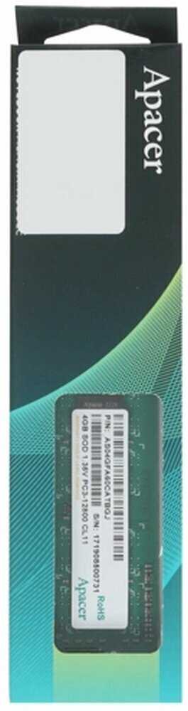 Оперативная память Apacer 4 ГБ DDR3L SODIMM CL11 (AS04GFA60CATBGJ) фотография 5