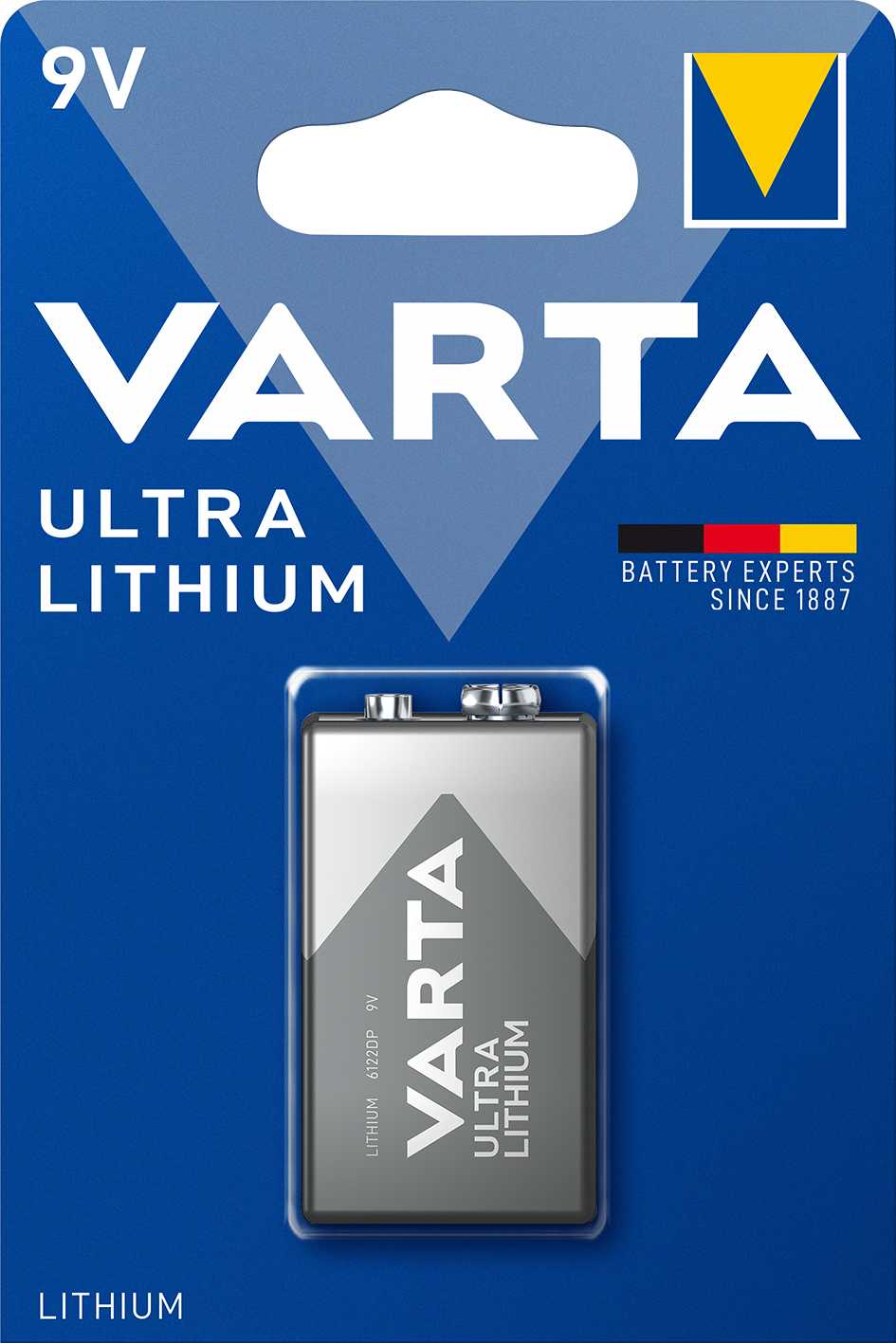Батарейка Varta ULTRA Крона 6FR22 (6122) фотография 2