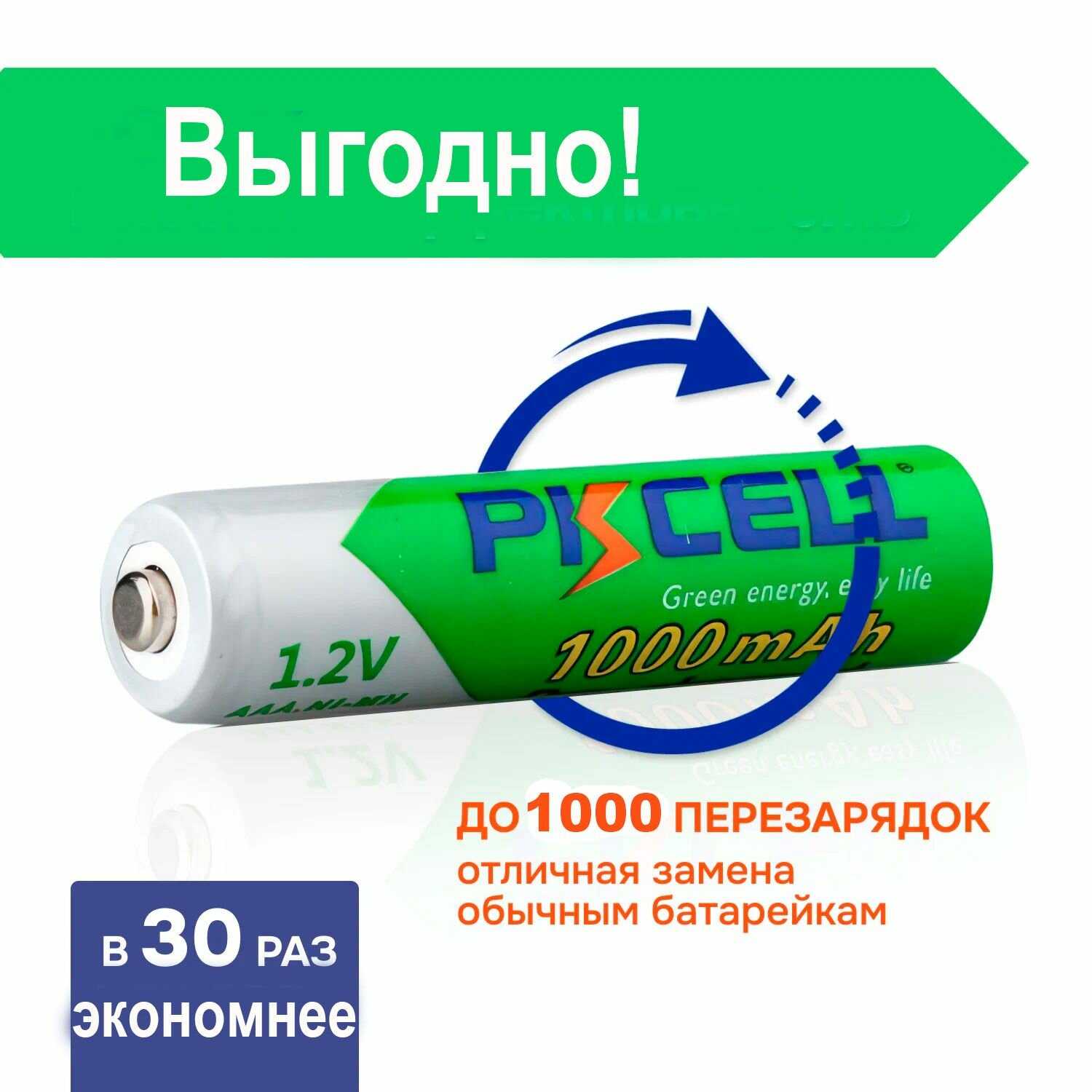 Аккумулятор PKCELL Аккумулятор мизинчиковый (PKCELL) фотография 2