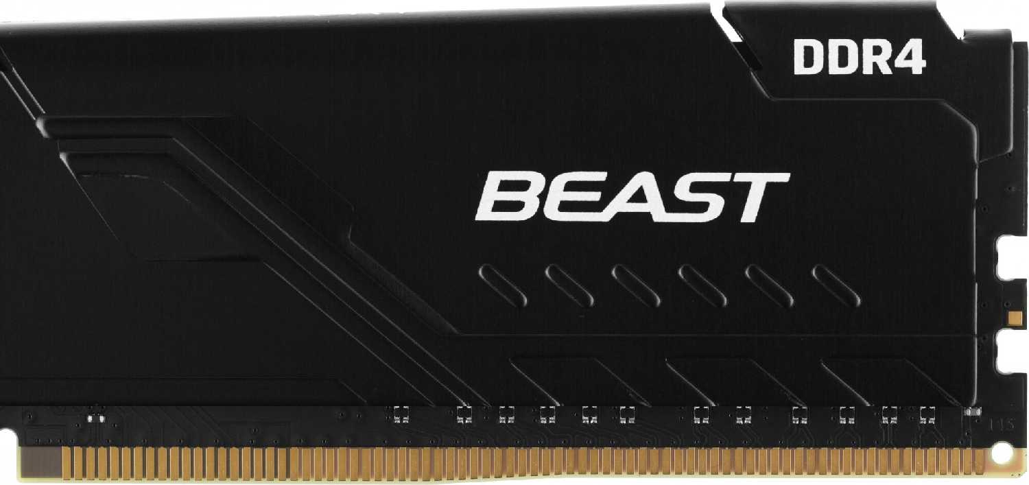 Оперативная память Kingston Fury Beast DDR4 3600 МГц 4x16 ГБ (KF436C18BBK4/64) фотография 5