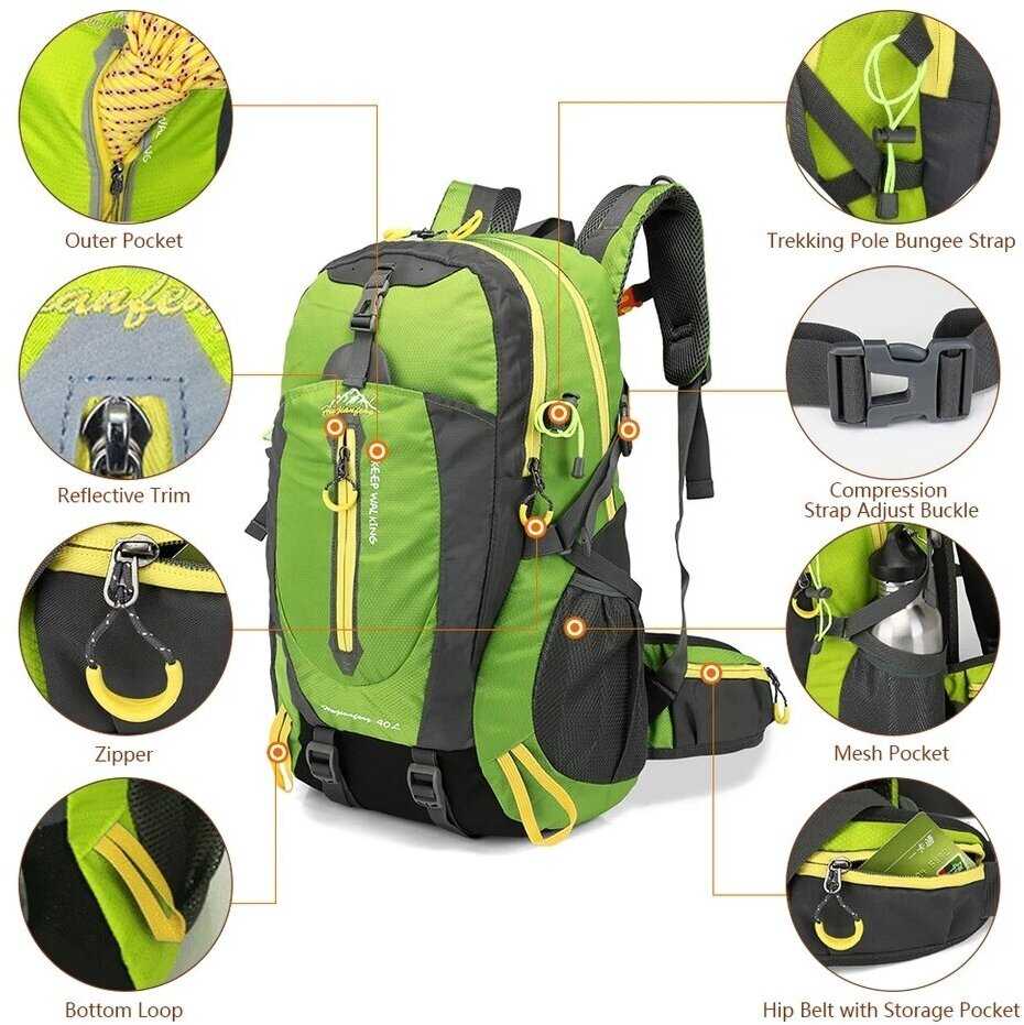 Туристический рюкзак 40 литров фотография 5