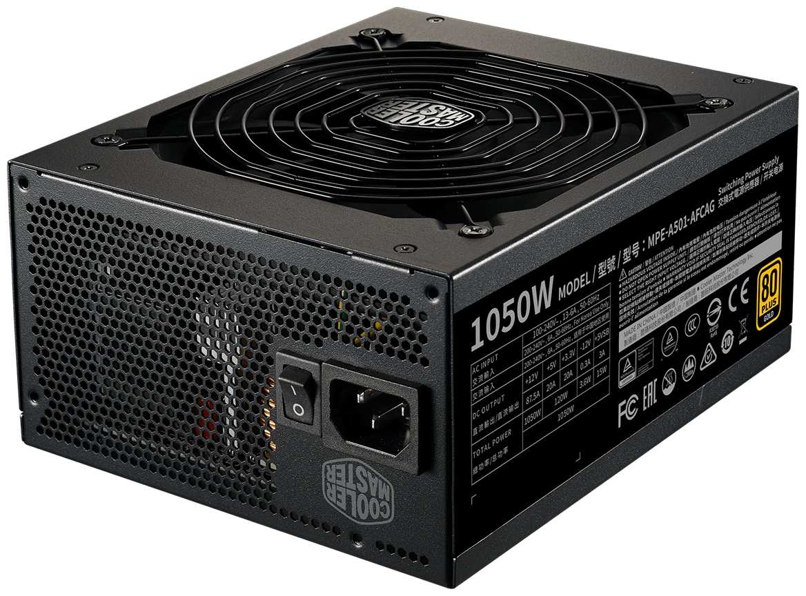 Блок питания Cooler Master MWE GOLD V2 Full Modular 1050W (MPE-A501-AFCAG-EU) фотография 3