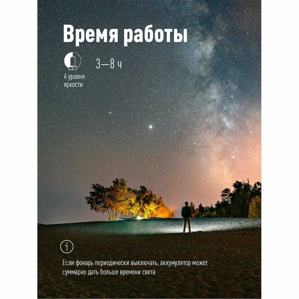 Фонарь кемпинговый Космос KOS604Lit [10Вт LED, съемный Li-ion 18650 2х2200mAh] фотография 3