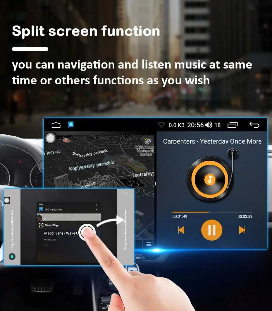Автомобильный радиоприемник CarPlay 2 DIN 7 дюймов (CBL-8G128G-Andr14) фотография 20