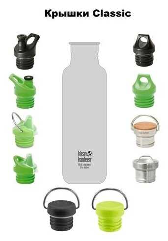 Бутылка Klean Kanteen Classic Sport 27oz (800 мл) Coastal Waters фотография 1