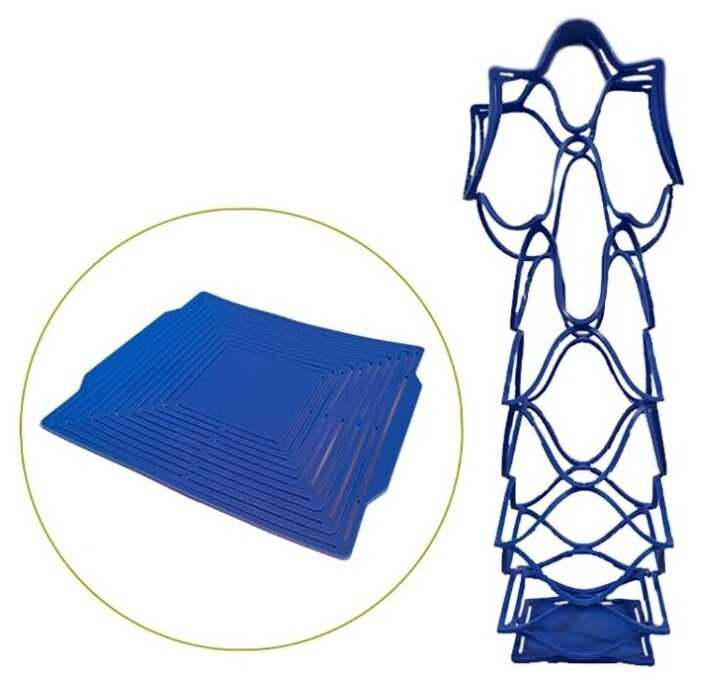 Силиконовая сумка сетка для бутылок, синяя, 21х20 см, Blonder Home BH-SLB-03 фотография 1