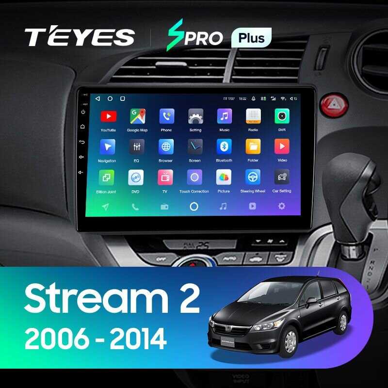 Магнитола Teyes SPRO+ 4/64GB для Honda Stream 2, штатная магнитола, 8-ми ядерный процессор, IPS экран, DSP, 4G, Wi-Fi, 2 DIN фотография 2