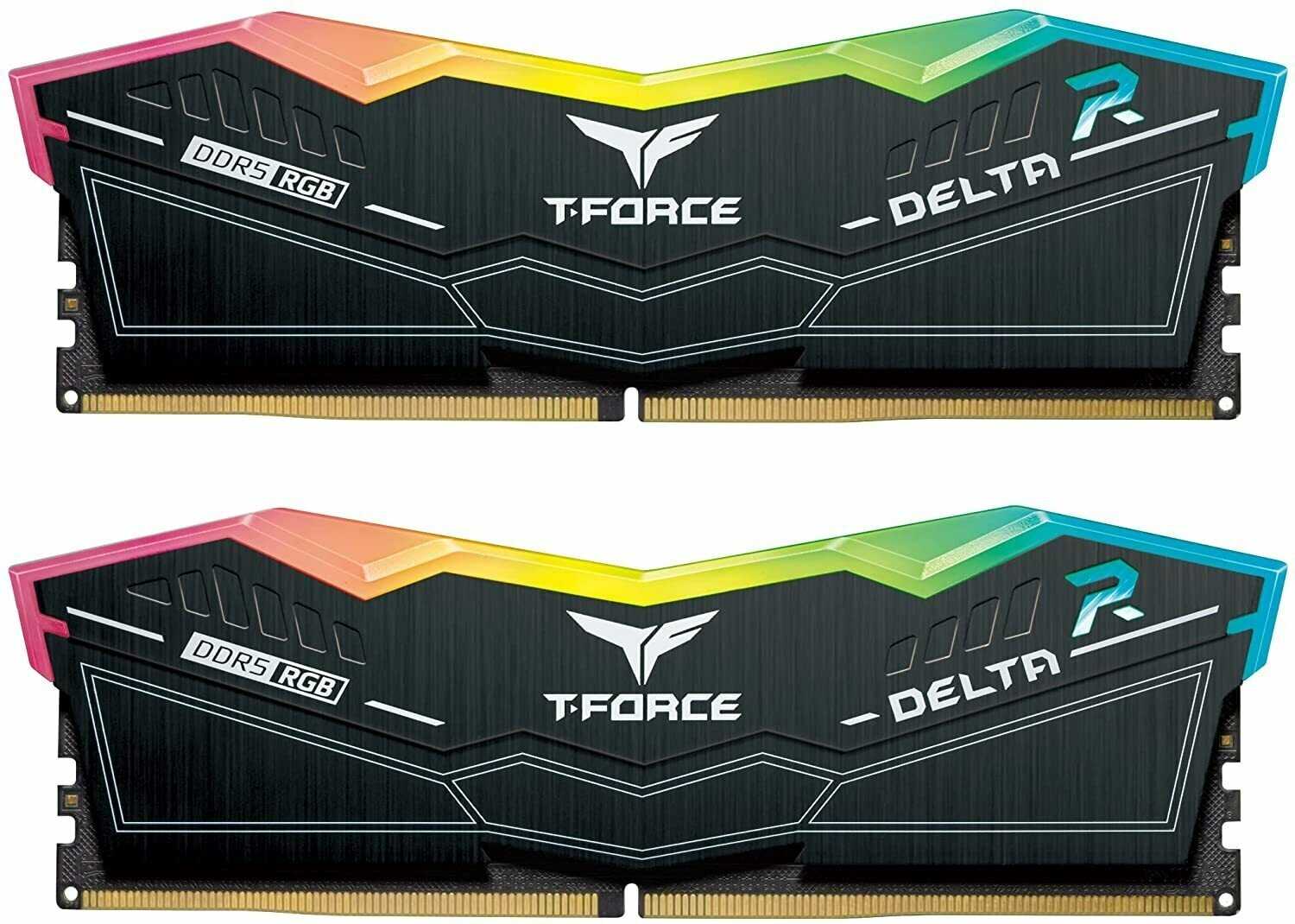 Оперативная память Team Group T-FORCE Delta RGB 32 ГБ (16 ГБ x 2 шт.) DDR5 DIMM CL38 (FF3D532G6000HC38ADC01) фотография 2