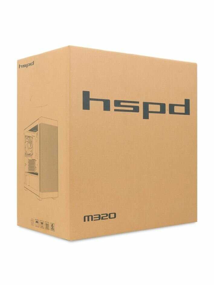 Корпус для ПК HSPD M320 (M320-TGBK-ARGB) фотография 11